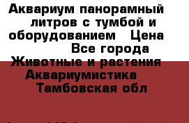 Аквариум панорамный 60 литров с тумбой и оборудованием › Цена ­ 6 000 - Все города Животные и растения » Аквариумистика   . Тамбовская обл.